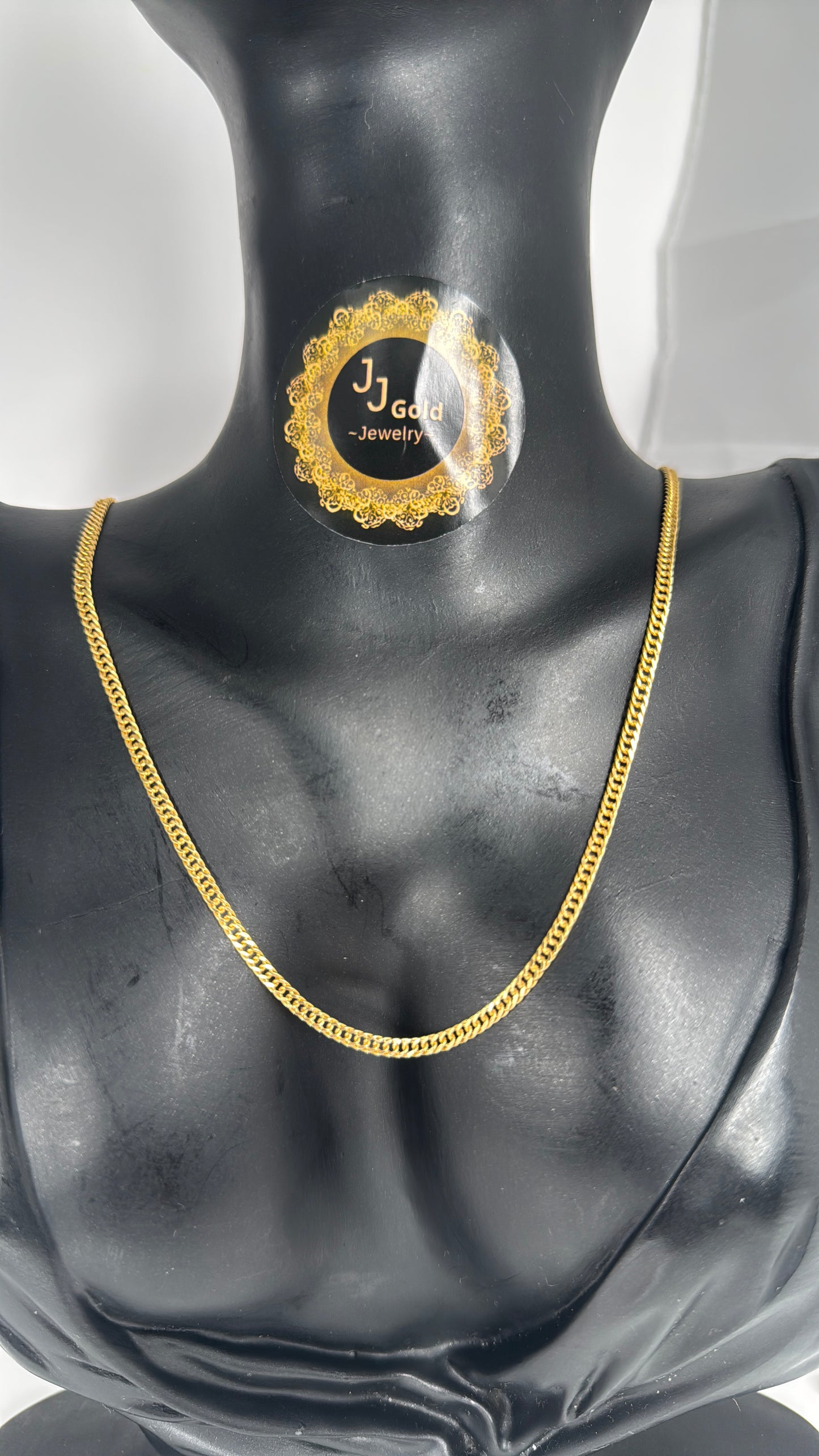 18karat Tight cuban Necklace