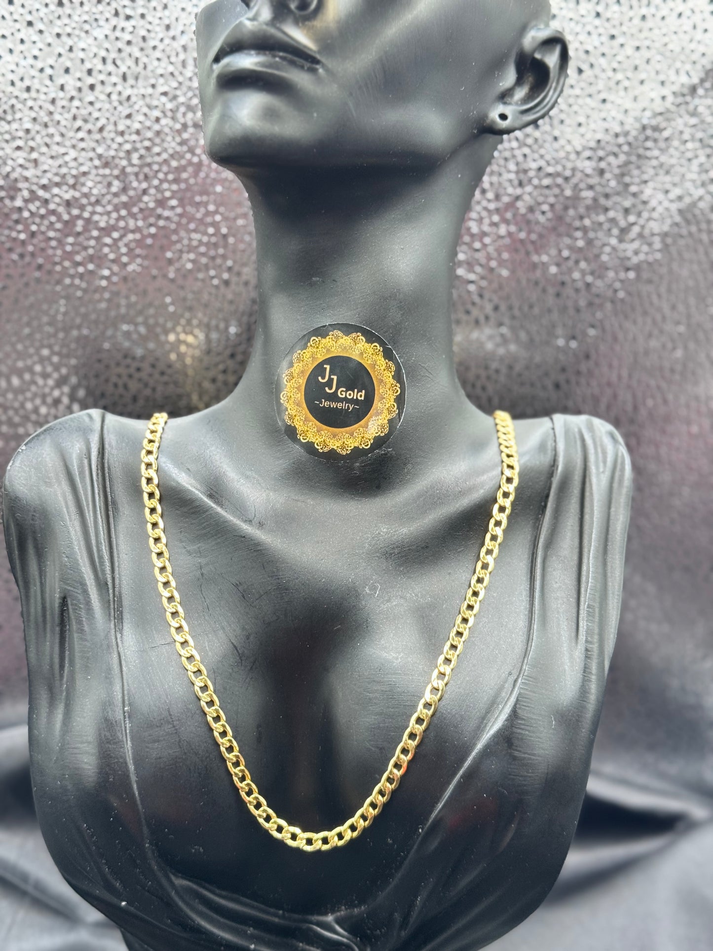 18K GOLD CUBAN necklace 20"