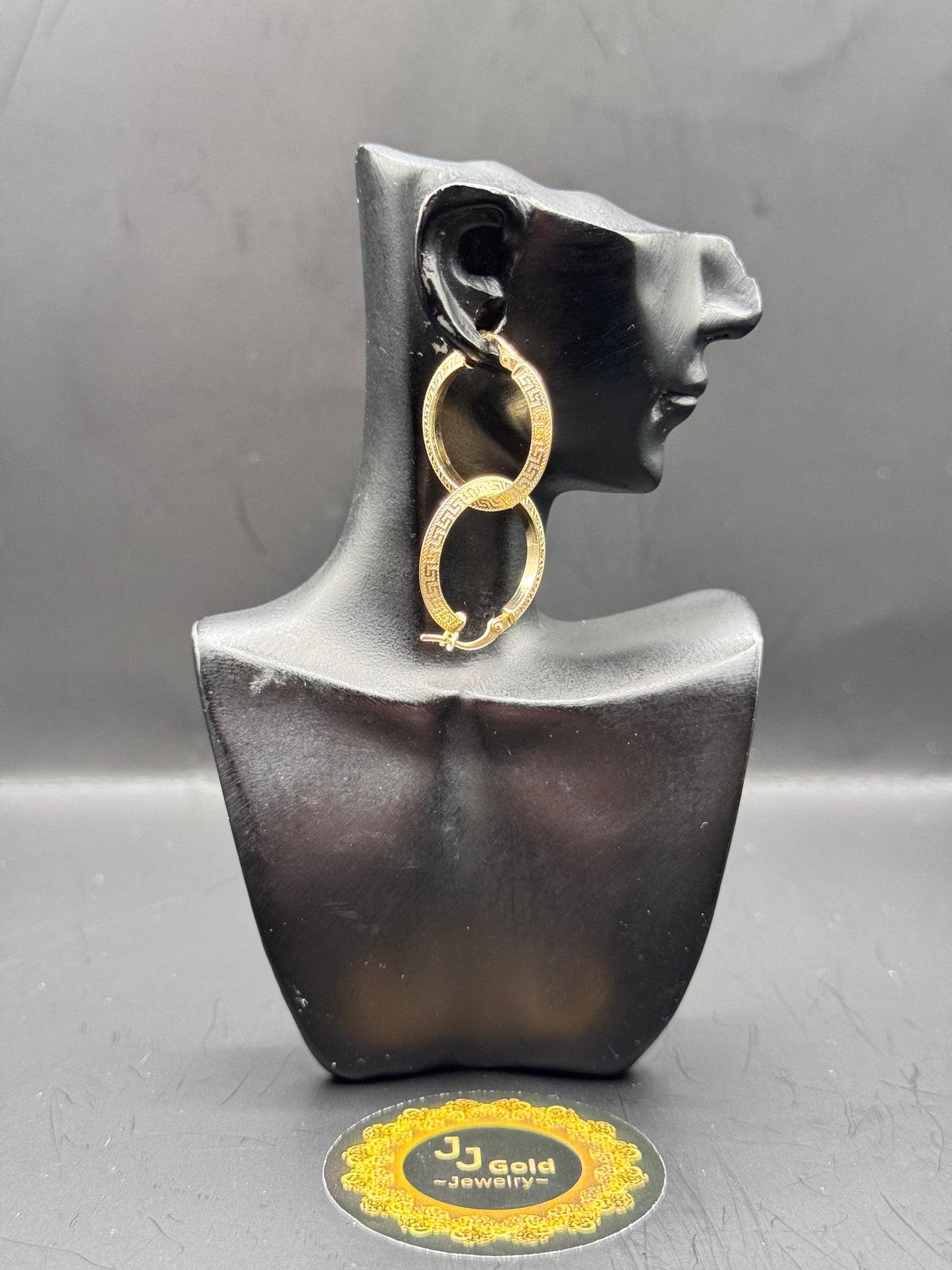 18karat Round Clip Earrings