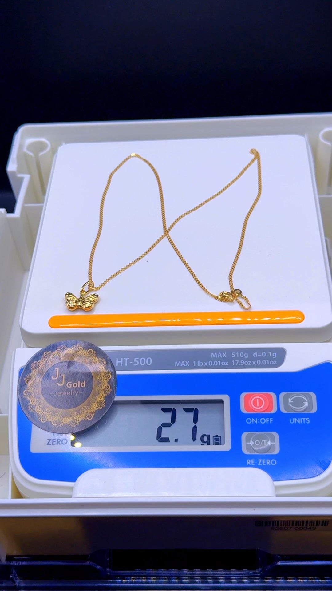 18karat Carpet Necklace and Butterfly Pendant