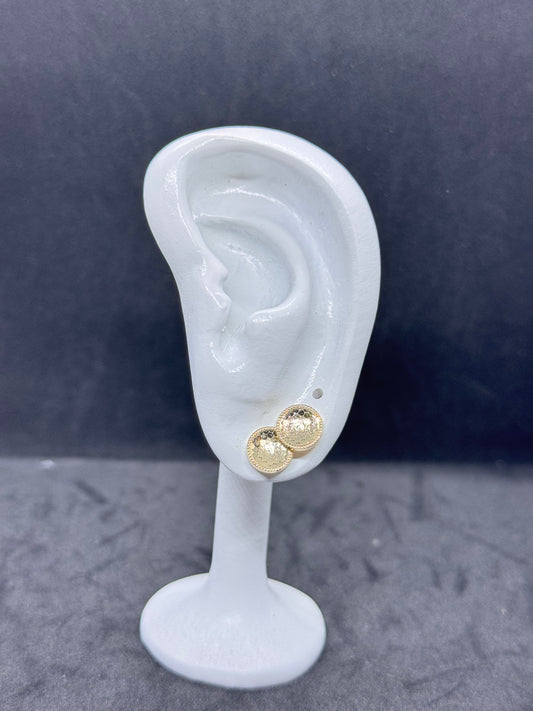 Steam Gold Stud Earrings