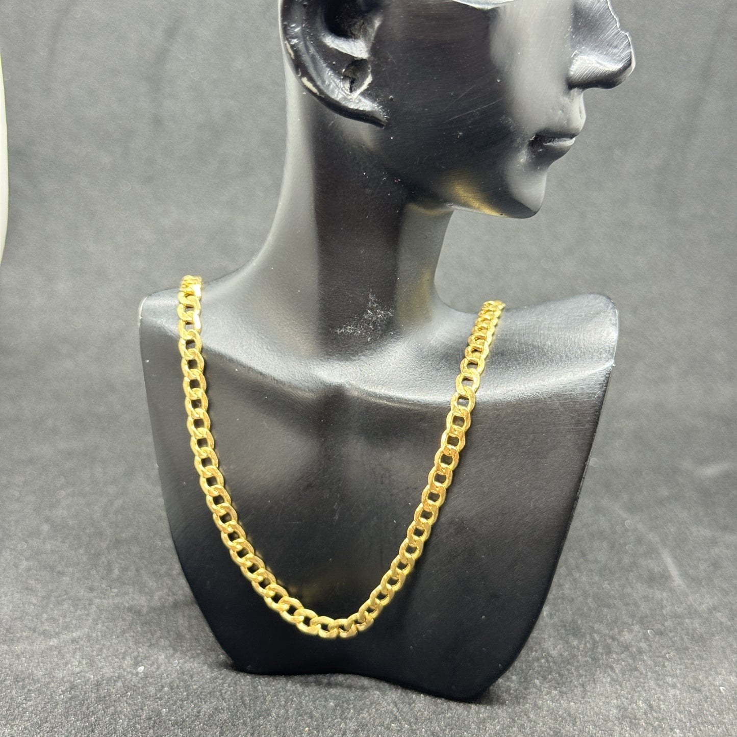 18K GOLD CUBAN necklace 20"