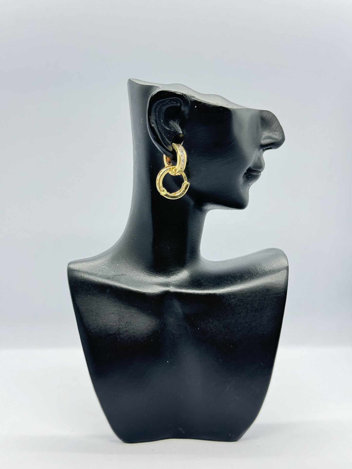 18k Invisible clip Earring