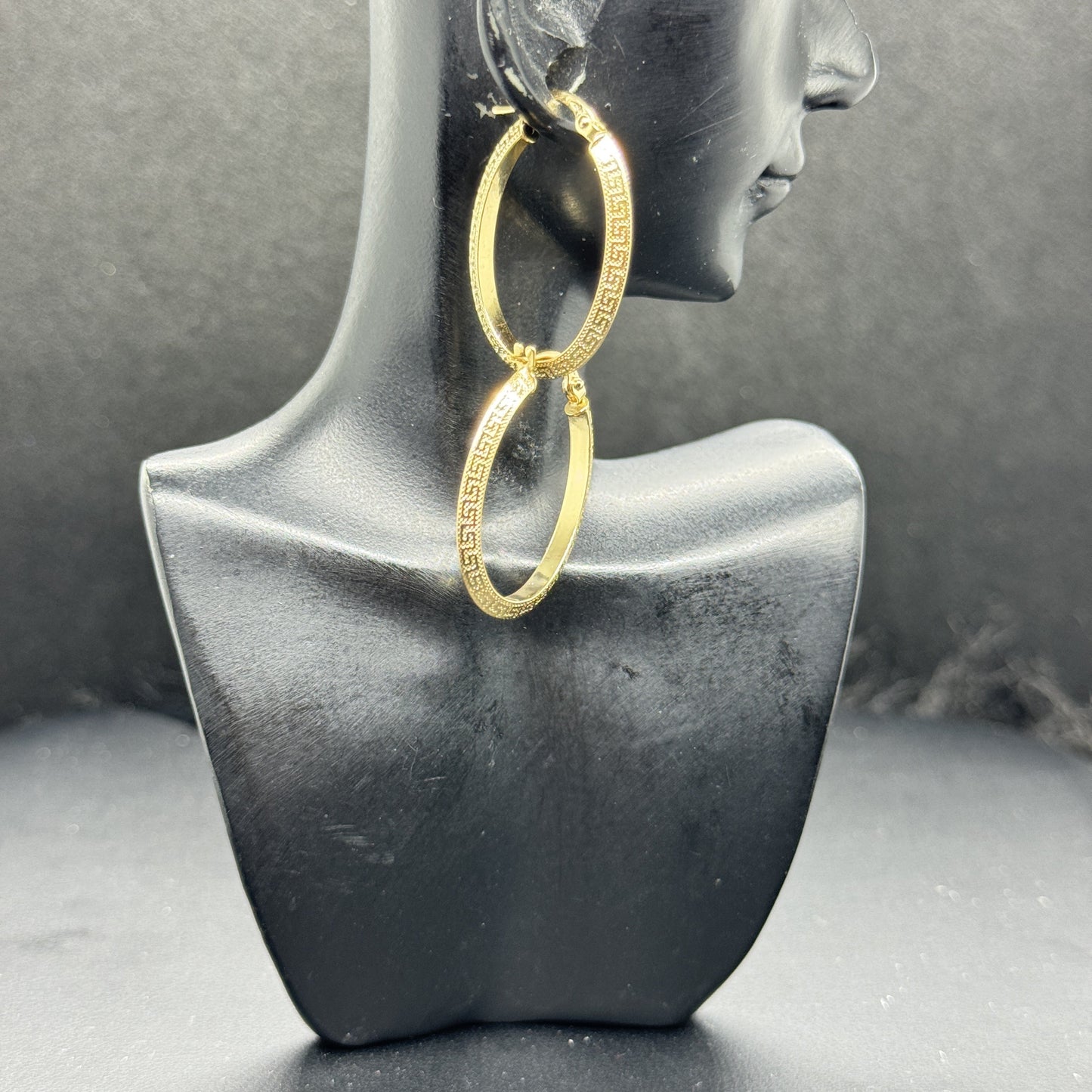 18K Oval Clip Earrings