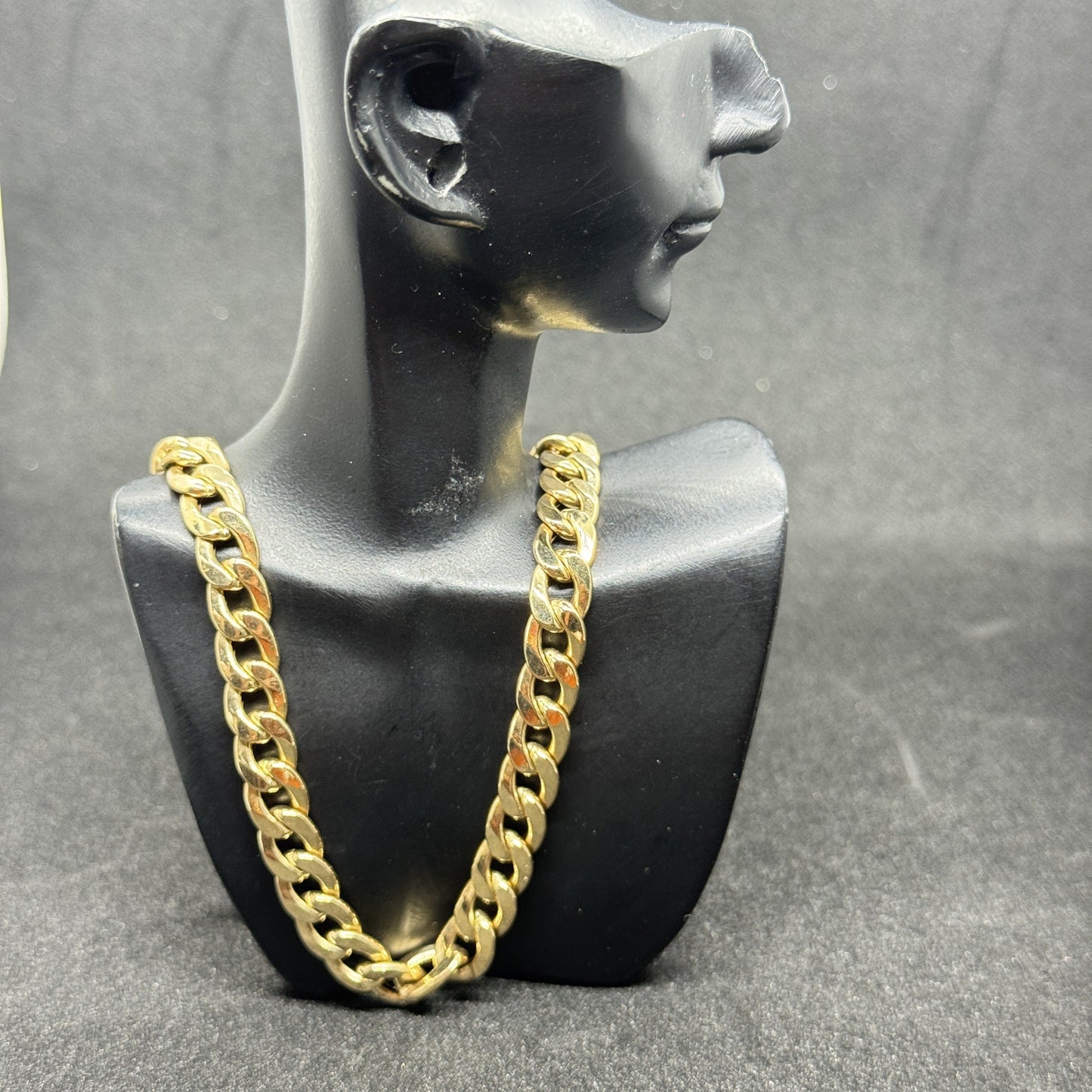 18K Solid Cuban Necklace 20"(Extra)