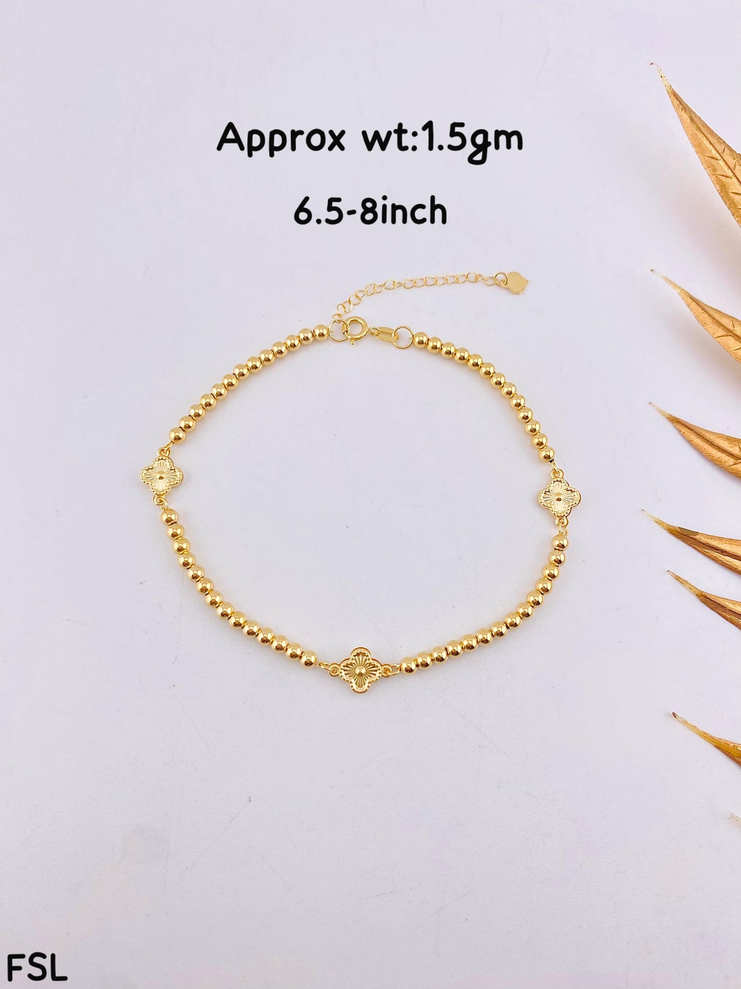 18karat beads VCA bracelet (Extra)