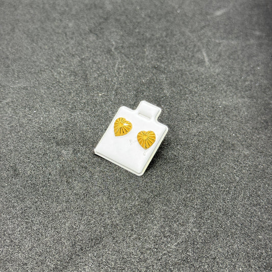 21K Love Stud Earring