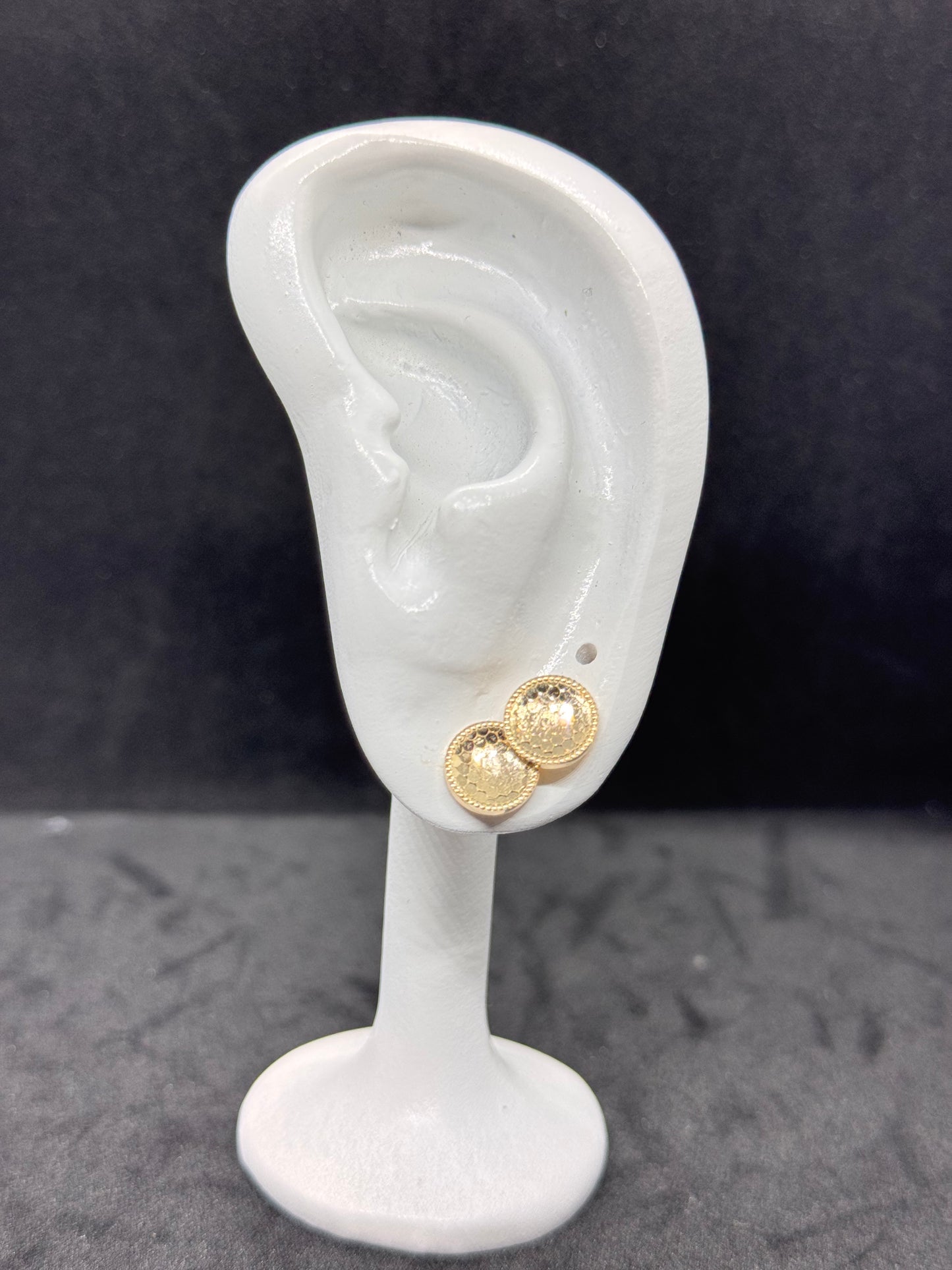Steam Gold Stud Earrings