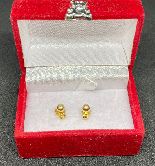 18k Stud Earrings (Tondo)