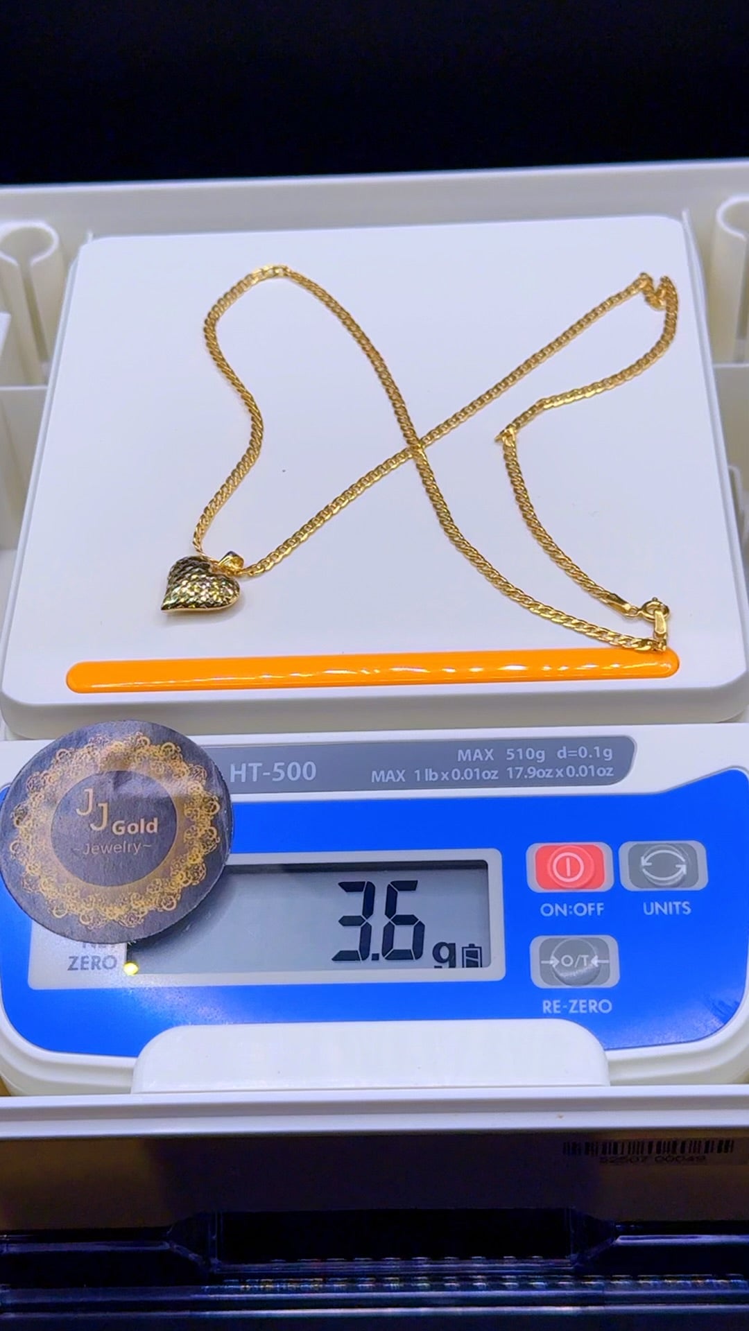 Cuban Necklace and Love Pendant(medium pendant)