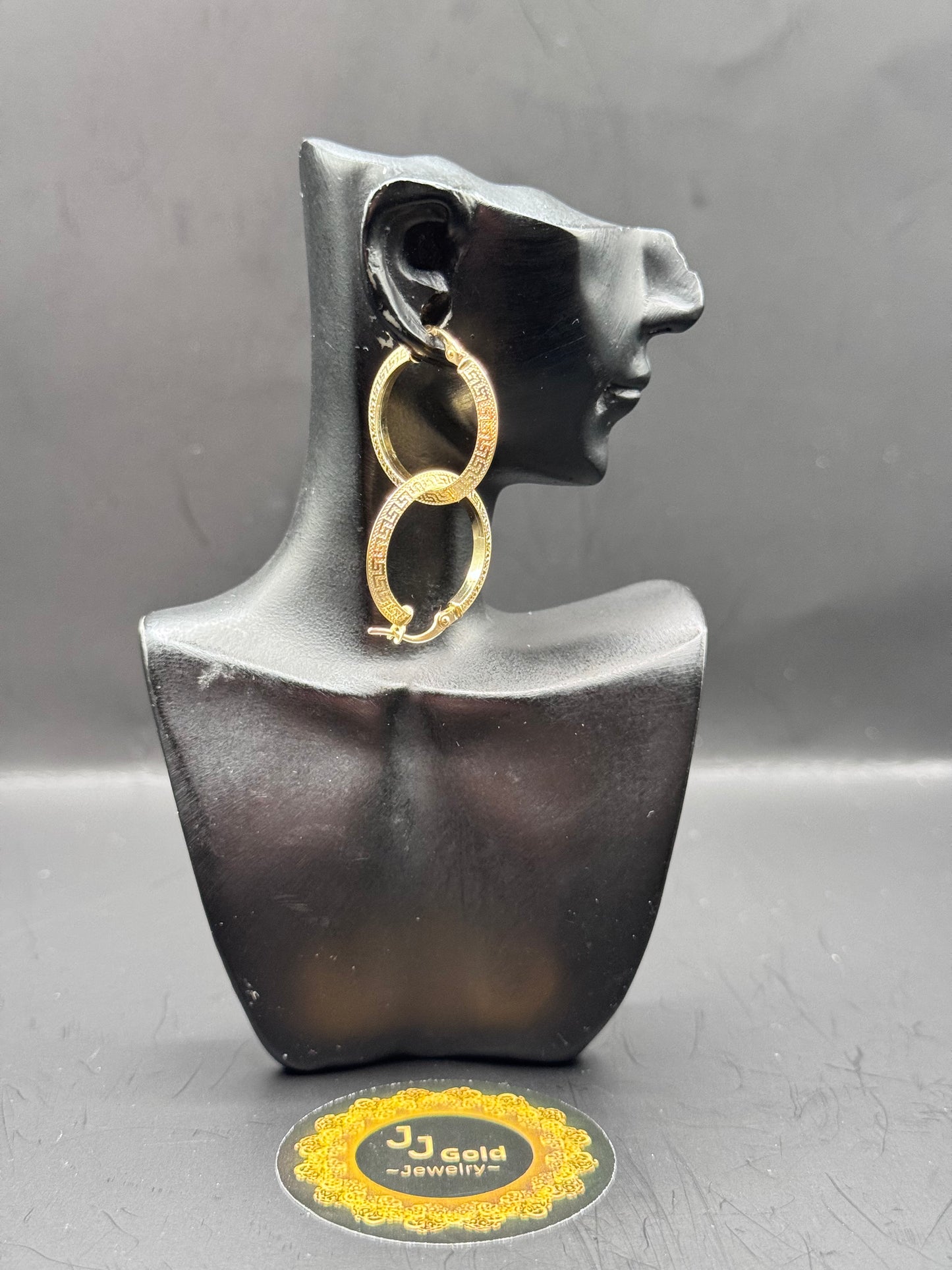 18karat Round Clip Earrings