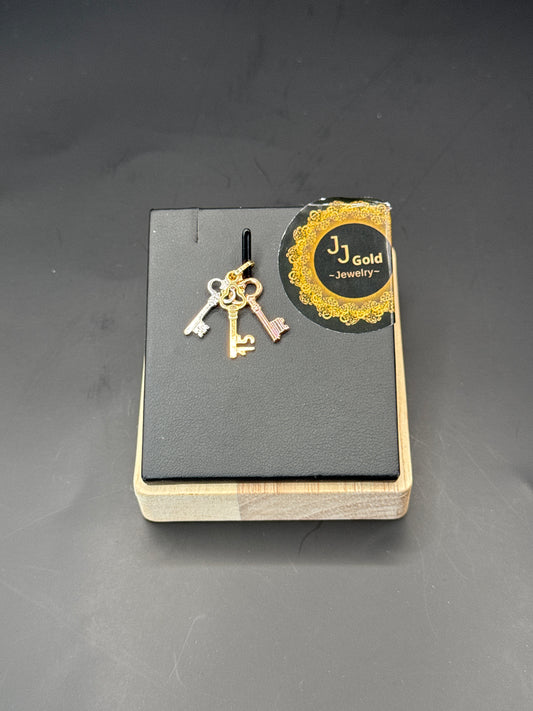 18karat 3in 1 Key Pendant