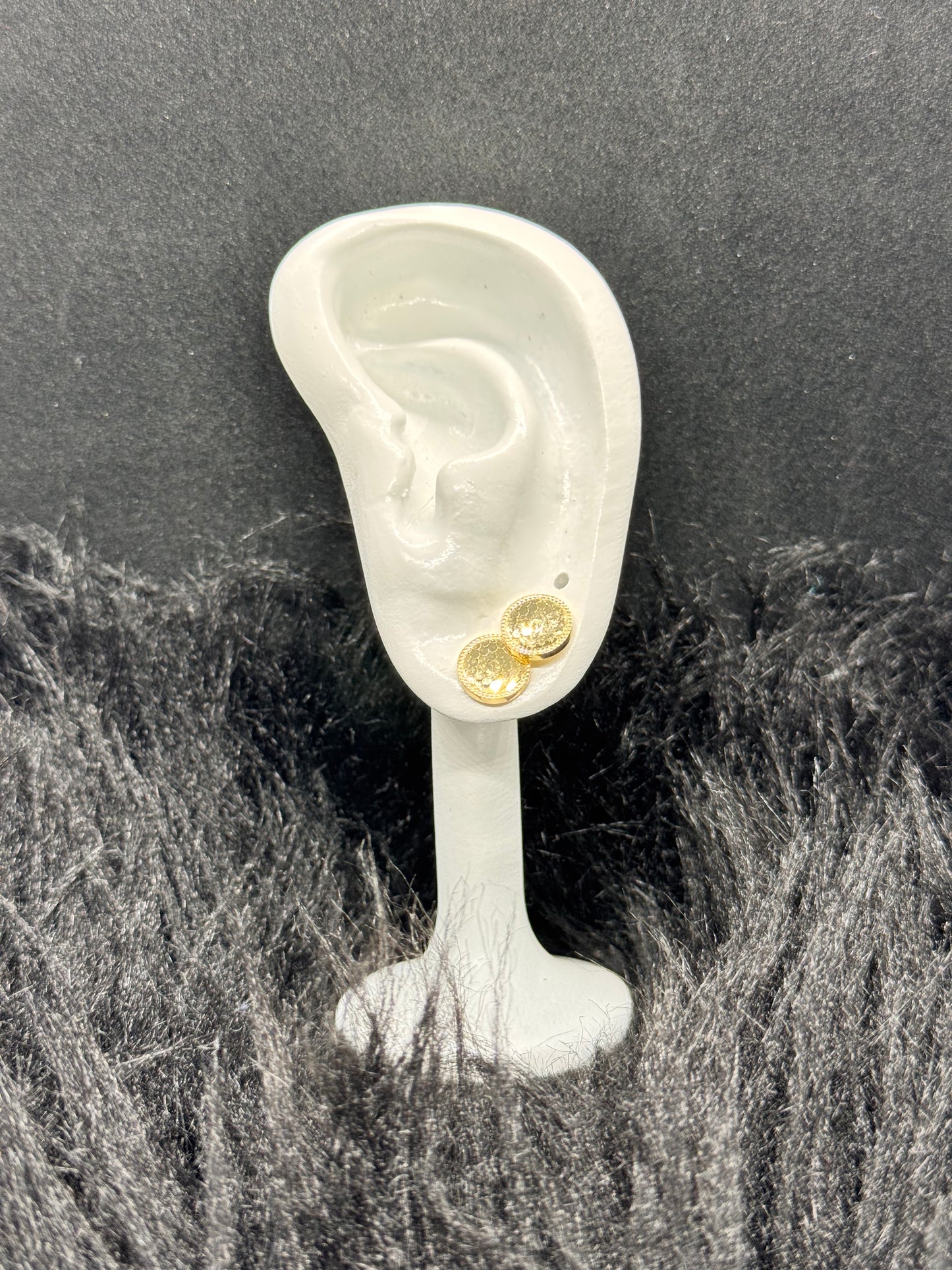 Steam Gold Stud Earrings