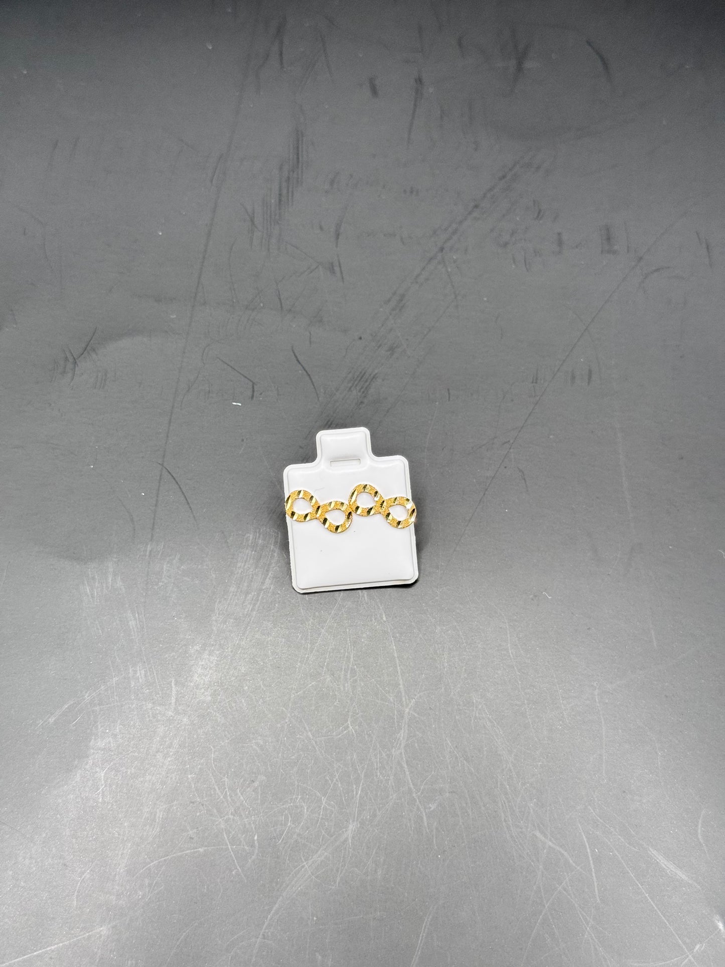 18karat Infinity Stud Earrings