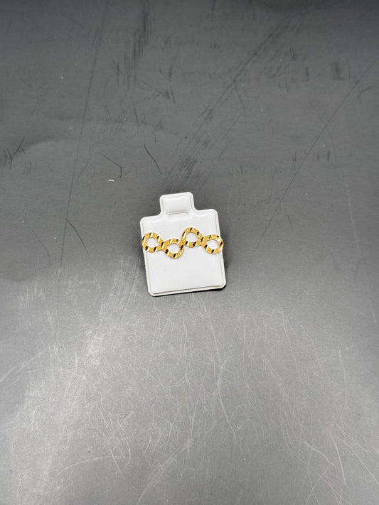 18karat Infinity Stud Earrings