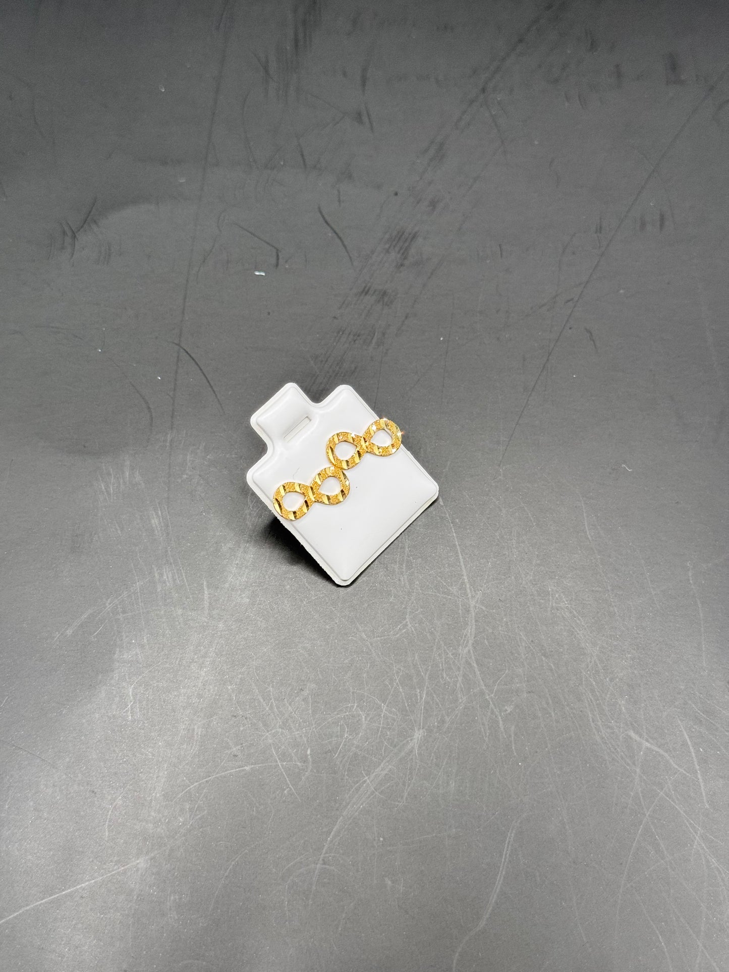 18karat Infinity Stud Earrings