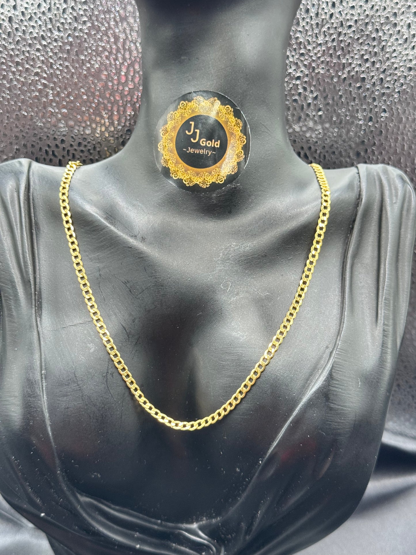 18K GOLD CUBAN necklace 20"