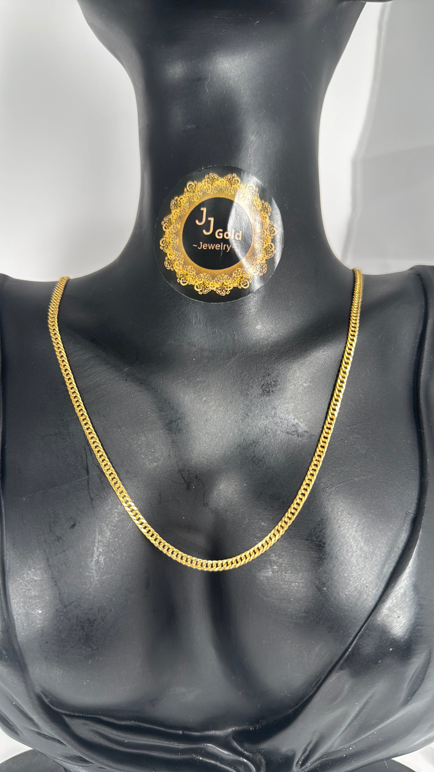 18karat Tight cuban Necklace
