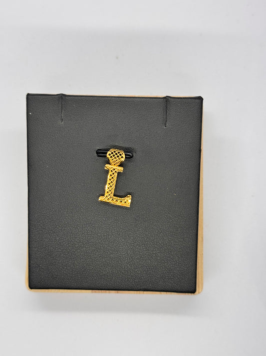 21k L shape Pendant