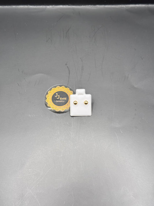 18karat Tondo stud earrings