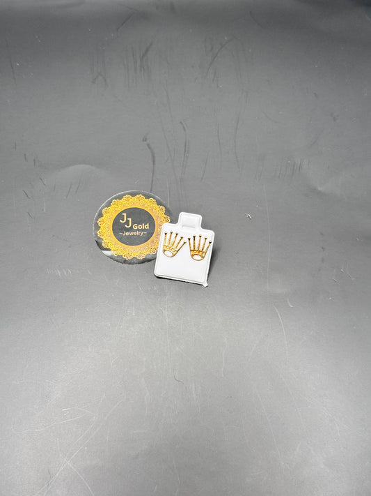 18karat Rolex stud earrings