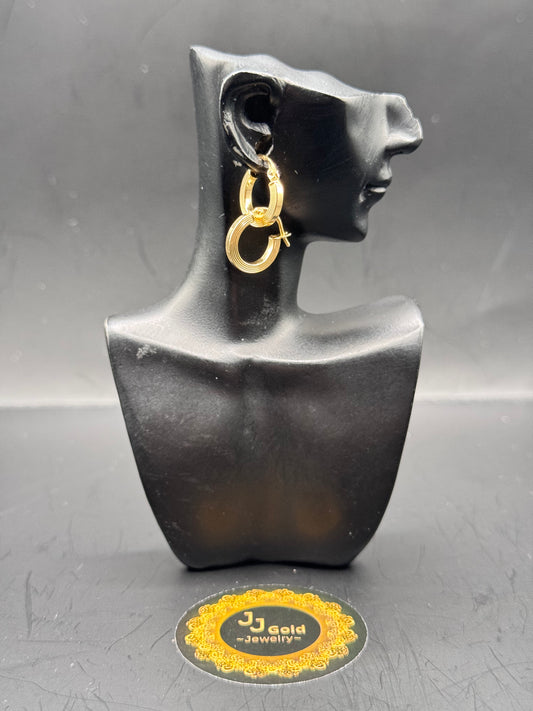 18karat small clip Earrings