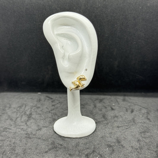 18k Fish Stud Earrings