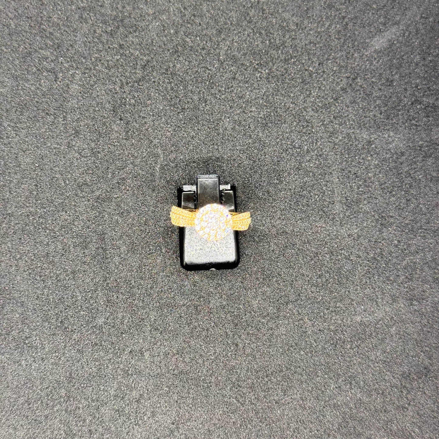 18k GOLD Flower Engagement Ring