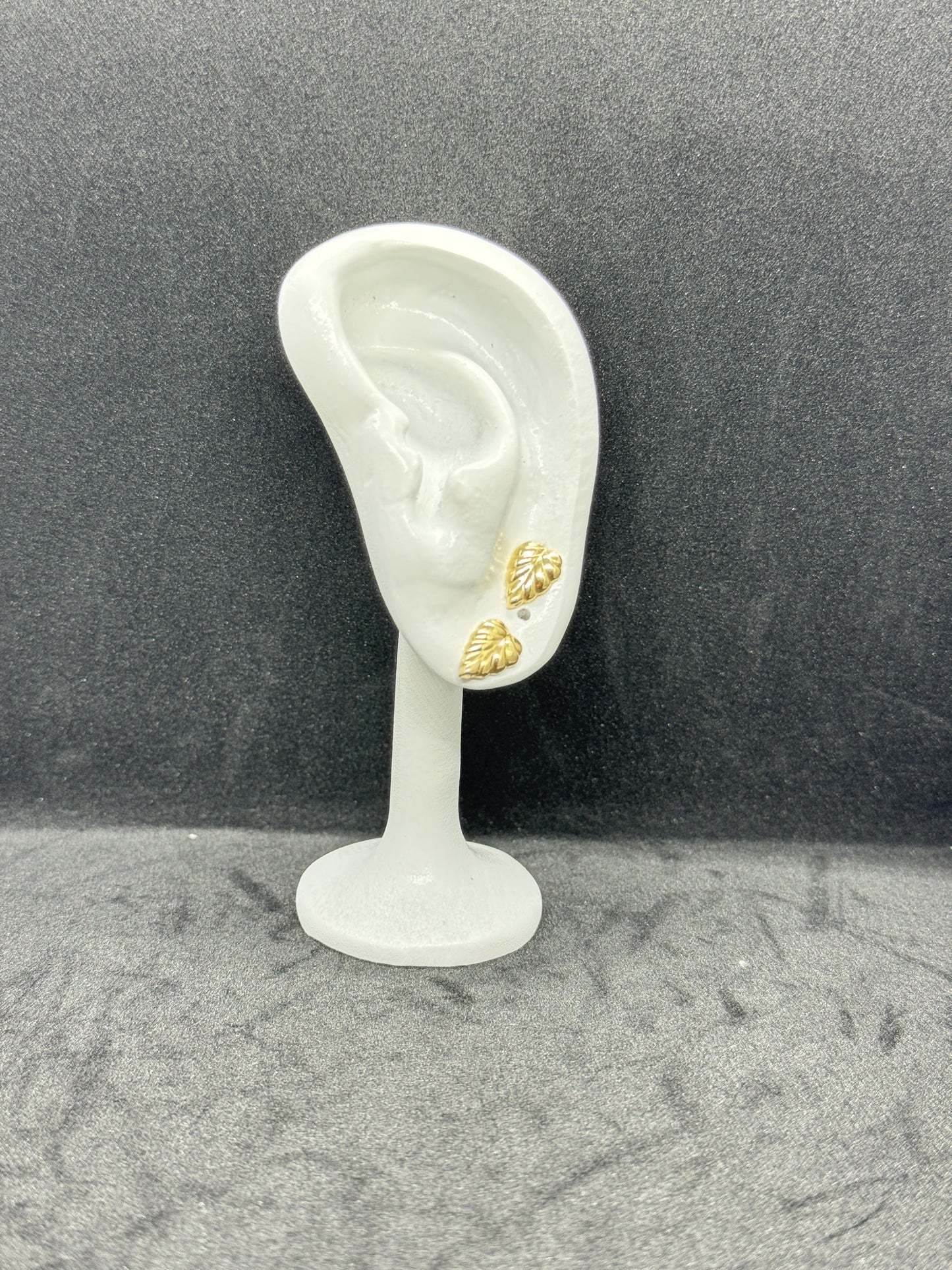 18K Leaf Stud Earrings