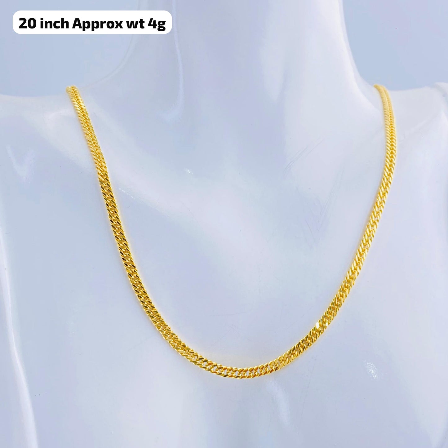 18K Tight Cuban Necklace