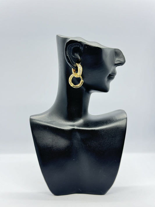 18k Invisible clip Earring